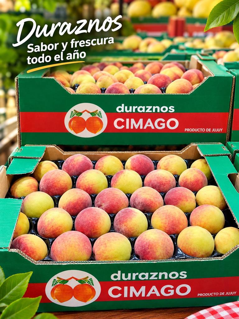 durazno amarillo jujeño x 10 kg